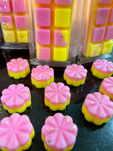 Load image into Gallery viewer, Rhubarb & Custard individual flower wax melts (6)