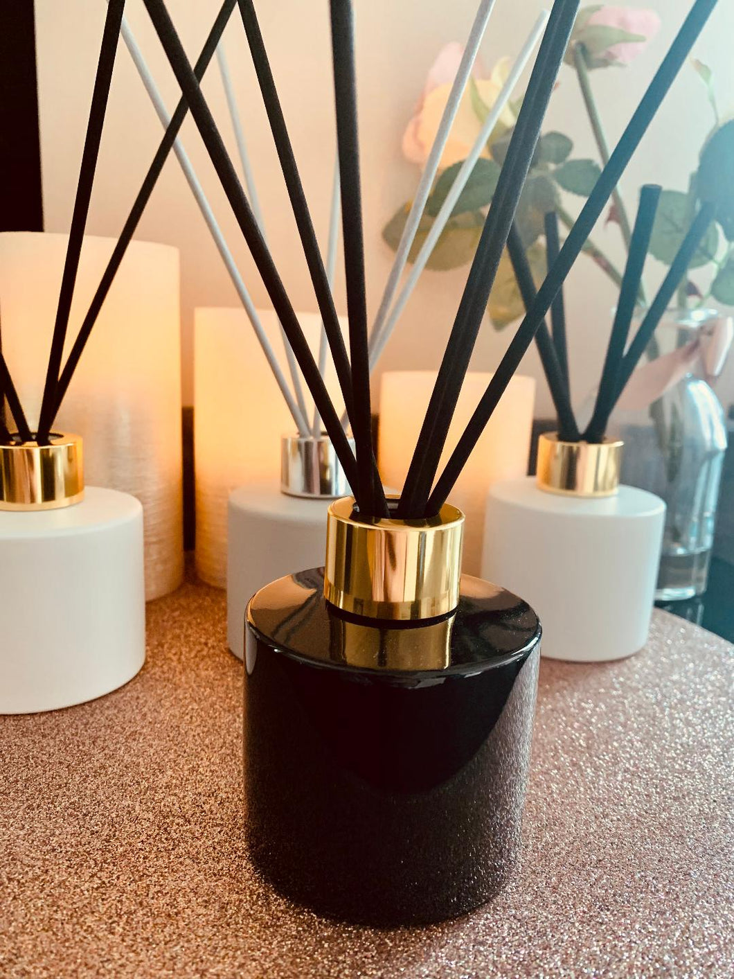 Reed Diffuser 100ml Gloss Black - Select your scent