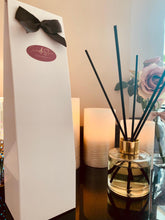 Load image into Gallery viewer, Reed Diffuser 100ml gold cap with black reeds - Select your scent
