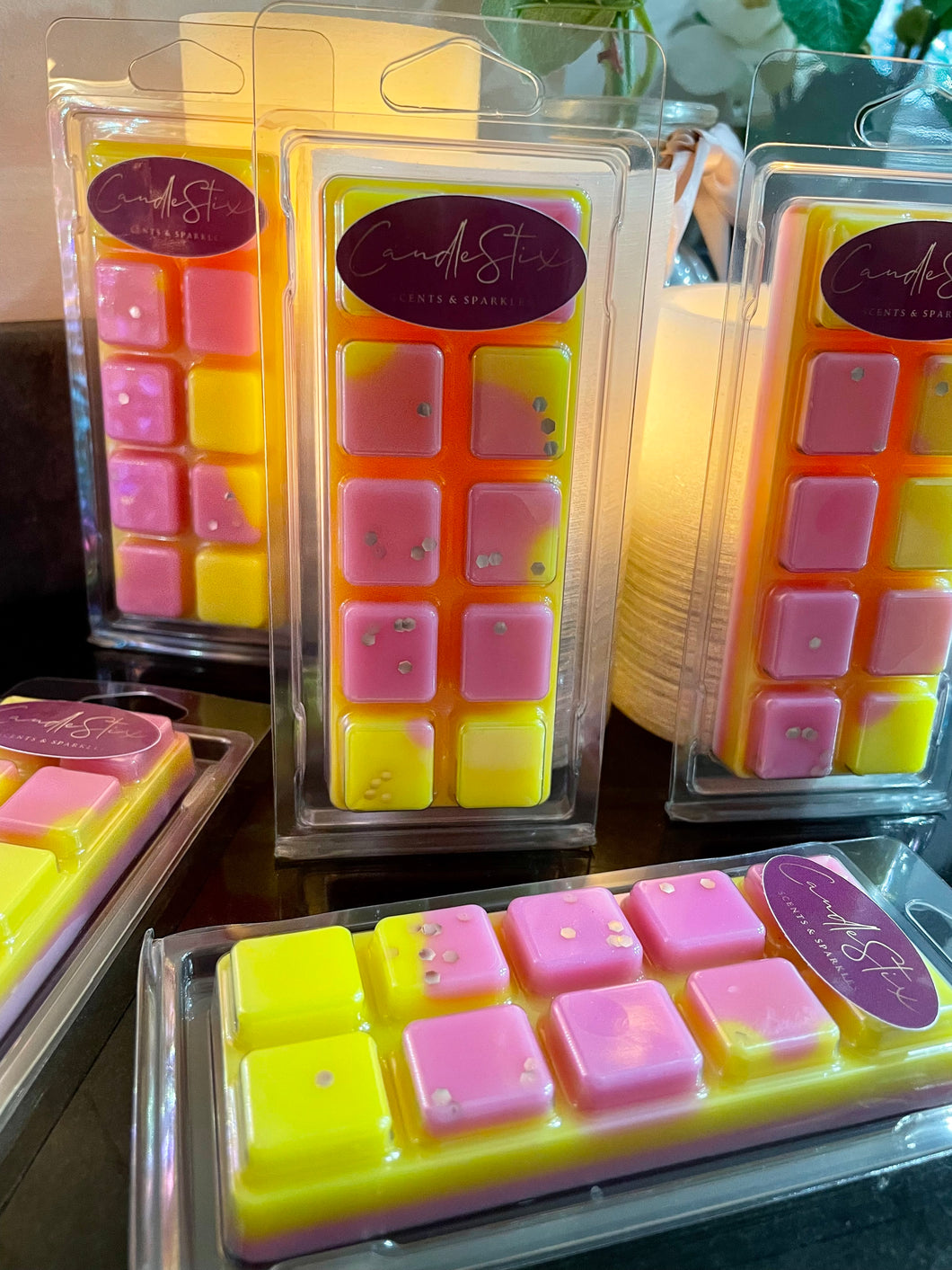 Rhubarb & Custard wax melt snap bar